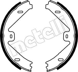 METELLI Parking brake shoes rear and front Mercedes W212 new 53-0250