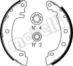 METELLI 203,0 x 38 mm, with accessories Width: 38mm Brake Shoes 53-0353 buy