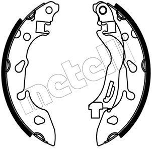 Ford TRANSIT CONNECT Drum brake shoe support pads 9882497 METELLI 53-0488 online buy