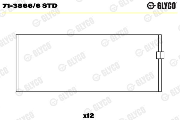 GLYCO 71-3866/6 STD Big End Bearings