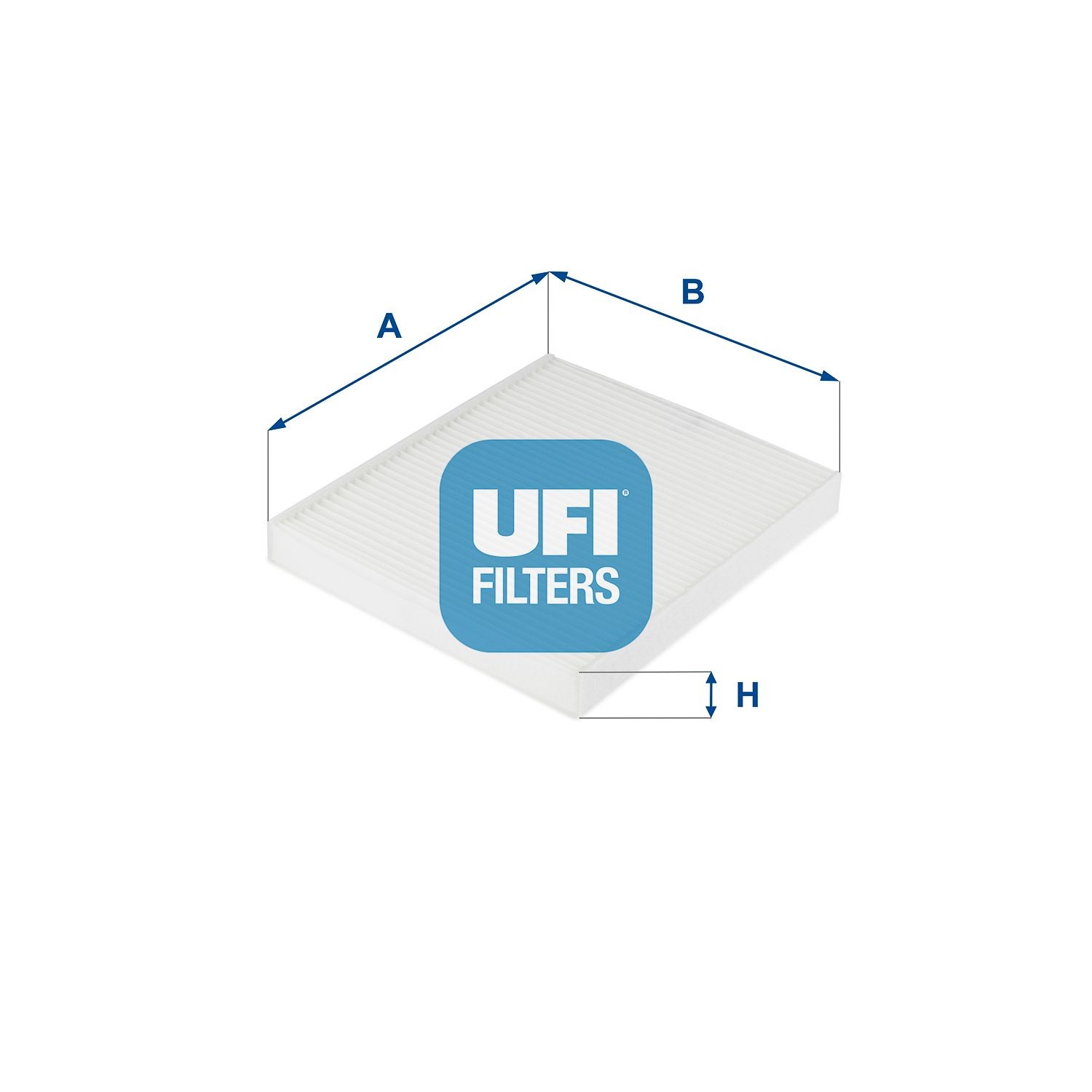 UFI 53.243.00 Pollen filter Particulate Filter, 198 mm x 168 mm x 20 mm