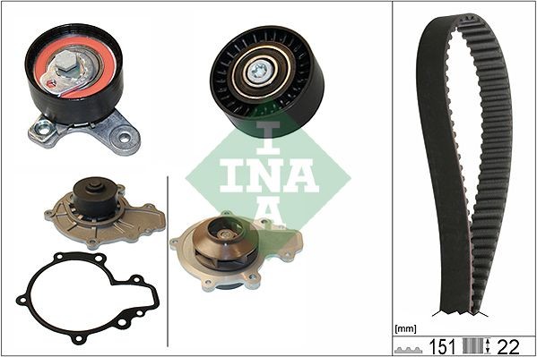 INA 530 0572 30 Timing belt kit OPEL ANTARA 2006 in original quality