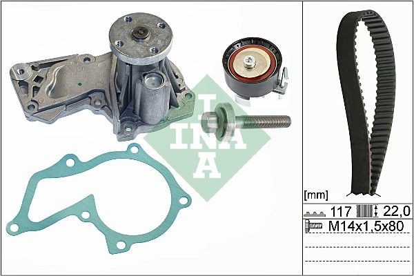 Original 530 0605 30 INA Timing belt replacement kit FORD