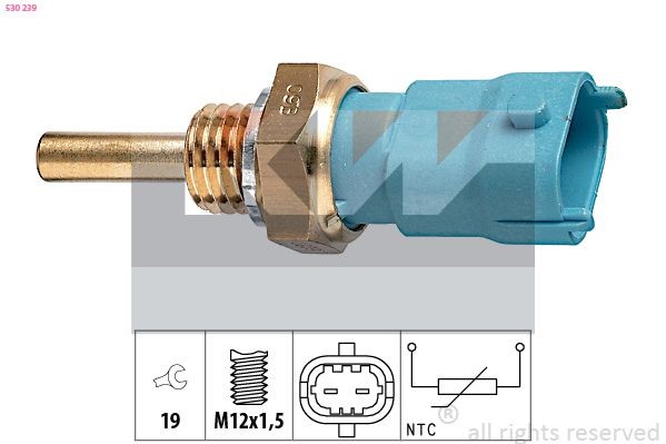 FACET 7.3239 KW M12x1,5, Made in Italy - OE Equivalent Sensor, oil temperature 530 239 buy