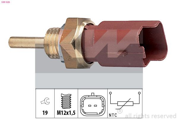 Coolant temp sensor KW Made in Italy - OE Equivalent - 530 326
