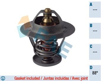 Original FAE Coolant thermostat 5301488 for FORD TRANSIT