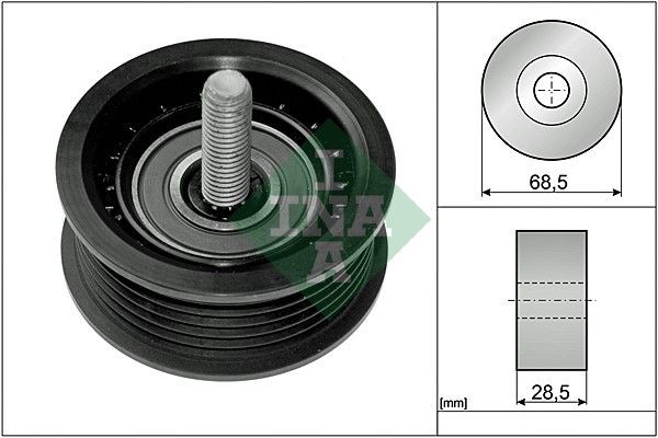 INA Ø: 68,5mm Deflection / Guide Pulley, v-ribbed belt 532 0745 10 buy