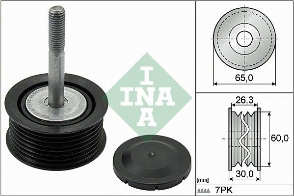 INA 532 0793 10 Deflection / Guide Pulley, v-ribbed belt