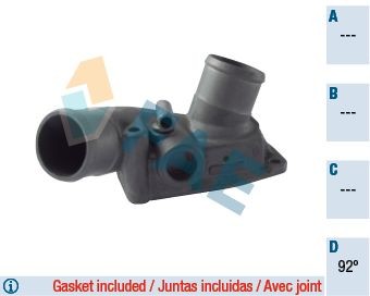 Opel ZAFIRA Coolant thermostat 9889544 FAE 5323592 online buy