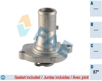 FAE 5331887 Coolant thermostat Lancia Y 840A 1.2 60 hp Petrol 2002 price