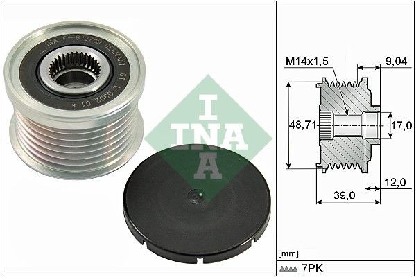 INA 535027510 Alternator Freewheel Clutch 12-31-7-585-940