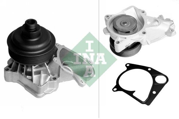 538 0174 10 INA Water pumps BMW with belt pulley, for v-ribbed belt use
