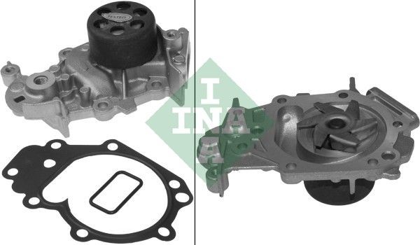 INA 538 0381 10 Water pump with belt pulley, for timing belt drive