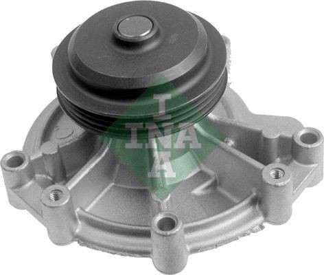 INA 538 0471 10 Water pump with belt pulley, for v-ribbed belt use