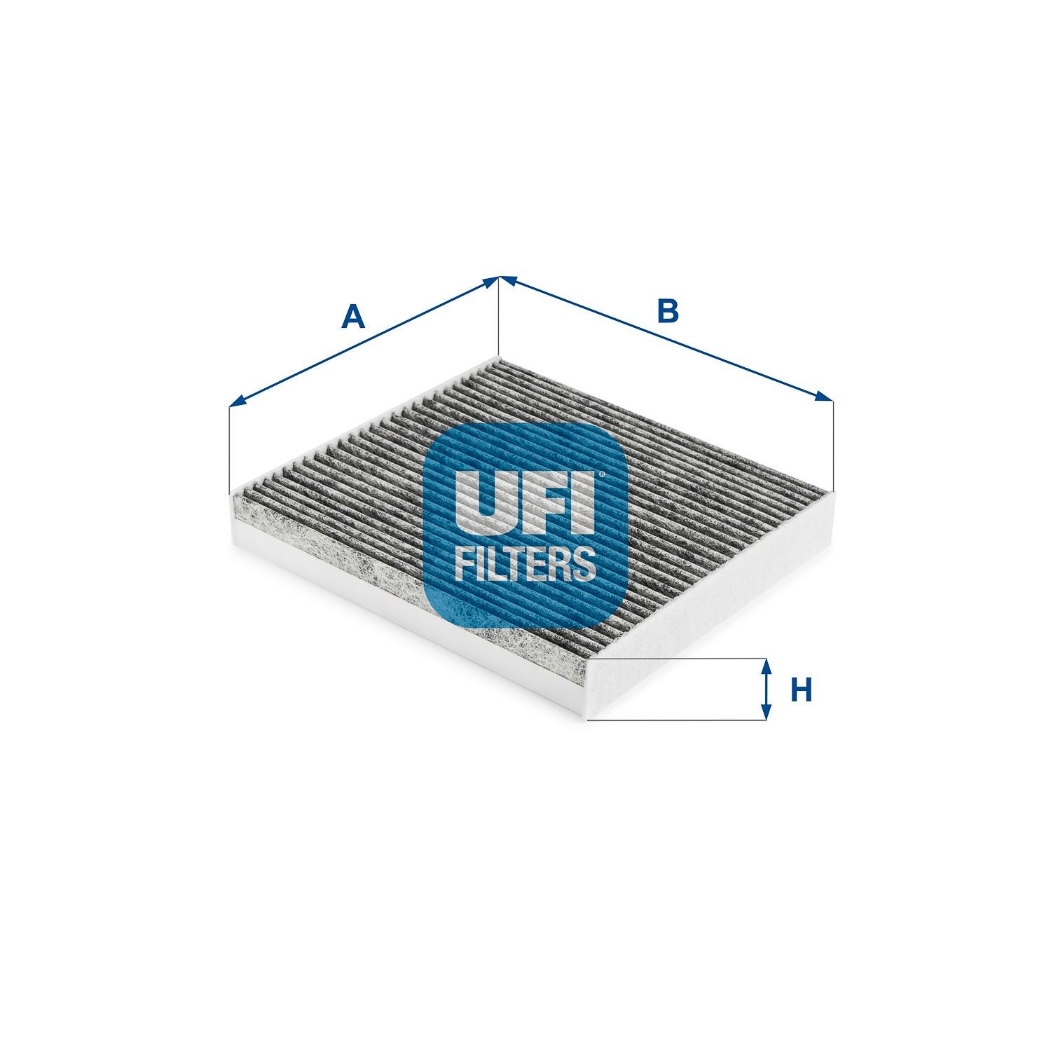 UFI Activated Carbon Filter, 194 mm x 214 mm x 30 mm Width: 214mm, Height: 30mm, Length: 194mm Cabin filter 54.266.00 buy