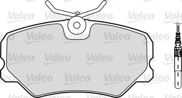VALEO 540148 Brake pad set Front Axle, incl. wear warning contact