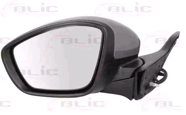 BLIC 5402-08-2002053P Wing mirror Left, primed, Electric, Heated, Convex, for left-hand drive vehicles
