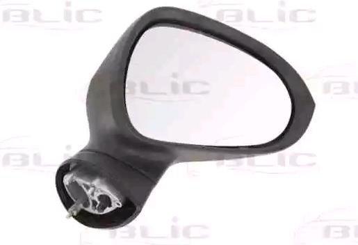 BLIC 5402-10-2002286P Wing mirror Right, primed, Electric, Heated, Convex, for left-hand drive vehicles