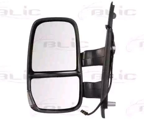 BLIC 5402-30-2001459P Wing mirror Left, Manual, with wide angle mirror, Short mirror arm, Convex, for left-hand drive vehicles