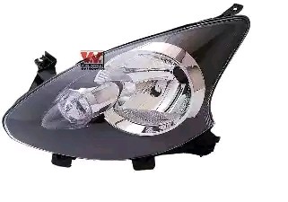 VAN WEZEL 5403963 Headlight Left, H4, Crystal clear, for right-hand traffic, with motor for headlamp levelling, P43t