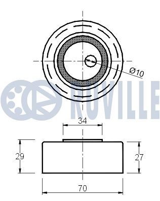 RUVILLE 5480 Wheel bearing kit 5Q0 407 621B