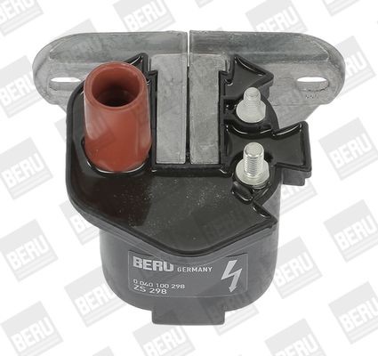 BERU ZS298 Ignition coil 2-pin connector, 12V, Number of connectors: 1, Connector Type DIN, for vehicles with distributor
