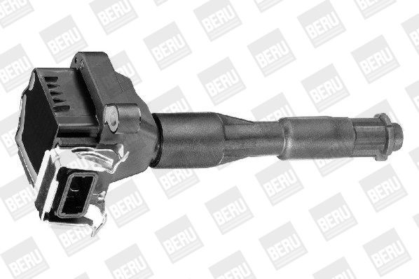 BERU E2019100302A1 Ignition coil pack 3-pin connector, 12V, Spark Spring, Number of connectors: 1, Connector Type SAE, incl. spark plug connector