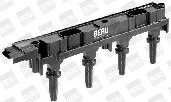 BERU E2019100351B1 Ignition coil pack 6-pin connector, 12V, Spark Spring, Number of connectors: 4, Connector Type SAE, incl. spark plug connector