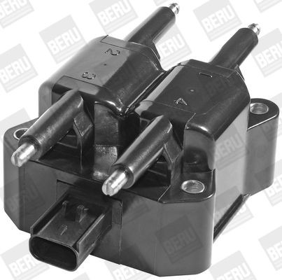 BERU ZS379 Ignition coil 3-pin connector, 12V, Number of connectors: 4, Connector Type SAE