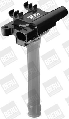 BERU ZS502 Ignition coil 2-pin connector, 12V, DIN+Spark Spring, SAE-Kontaktfeder, with connector parts, Number of connectors: 2, Connector Type DIN, 18 cm