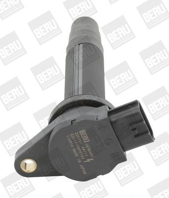 ZSE021 BERU Coil pack NISSAN 3-pin connector, 12V, Spark Spring, Number of connectors: 1, Connector Type SAE, incl. spark plug connector, 16 cm