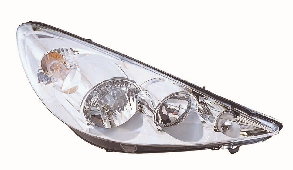 ABAKUS 550-1146RMLD-EM Headlight Right, H7/H1, Crystal clear, for right-hand traffic, without bulb holder, without bulb, with motor for headlamp levelling, PX26d, P14.5s