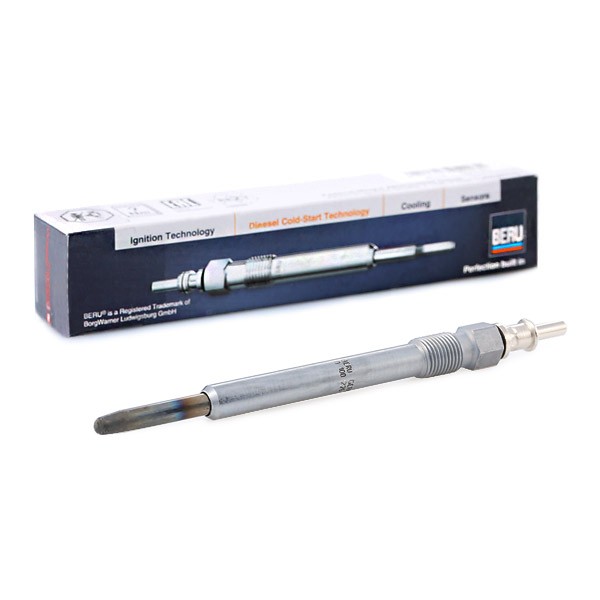 BERU GN003 Glow plug 11,5V 13A M10x1,0, after-glow capable, Pencil-type Glow Plug, Length: 130 mm, 35 Nm, 15 Nm, 63