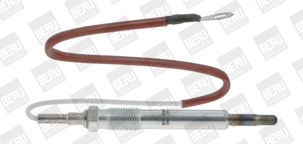 BERU GN002 Glow plug 23V 9A M12x1,25, after-glow capable, Pencil-type Glow Plug, Length: 94 mm, 45 Nm, 15 Nm, 63