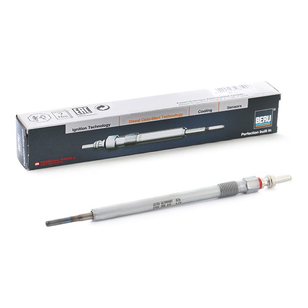 Diesel glow plugs BERU ISS 4,4V 25A M8x1,0, after-glow capable, Pencil-type Glow Plug, Length: 149 mm, 20 Nm, 8 Nm, 93 - GE105