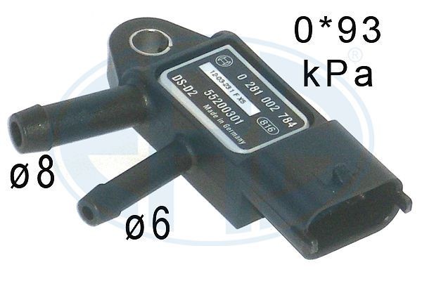 ERA Number of connectors: 3 Sensor, exhaust pressure 550755 buy
