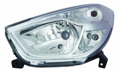 ABAKUS 551-1196R-LD-EM Headlight Right, H4, PY21W, P21W, W5W, Crystal clear, with daytime running light, without bulb holder, without bulb, without motor for headlamp levelling, P43t, BAU15s, BA15s
