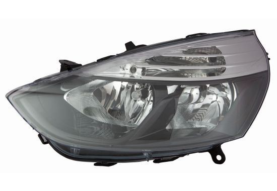 ABAKUS 551-1197RMLEMN2 Headlight Right, W5W, H7/H1, Crystal clear, without bulb holder, with motor for headlamp levelling, PX26d, P14.5s