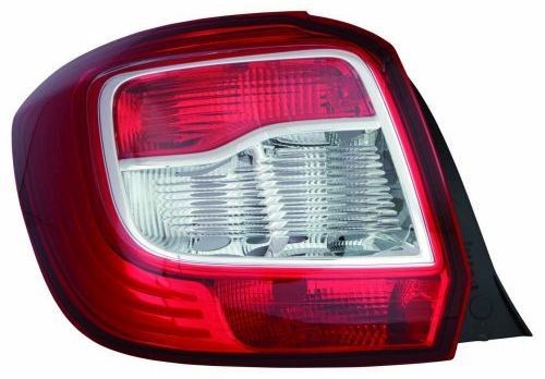 551-19A7L-UE Rear tail light 551-19A7L-UE ABAKUS Left, Outer section, P21/5W, P21W, PY21W, red, without bulb holder, without bulb
