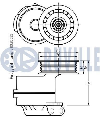 RUVILLE Pulleys: with freewheel belt pulley, Check alternator freewheel clutch & replace if necessary Length: 2260mm, Number of ribs: 6 Serpentine belt kit 5512382 buy