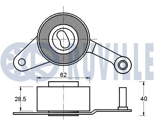RUVILLE 5517582 Repair Kit, wheel brake cylinder 444961