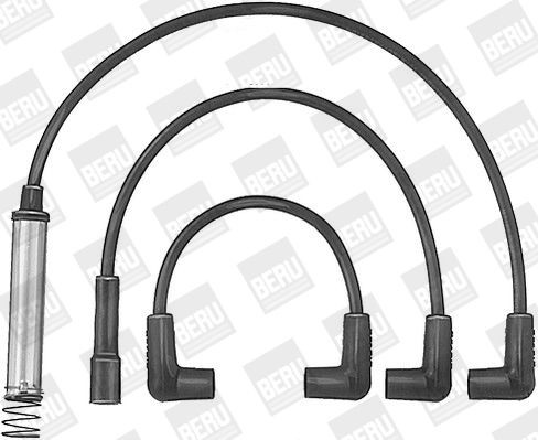 BERU ZEF581 Ignition Cable Kit Number of circuits: 5