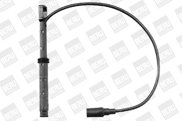Ignition cable set BERU Number of circuits: 4 - ZEF991