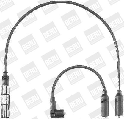 Original BERU 0300891223 Ignition cable set ZEF1223 for AUDI A4
