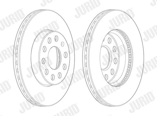 Volkswagen GOLF Brake discs 9939392 JURID 562990JC-1 online buy