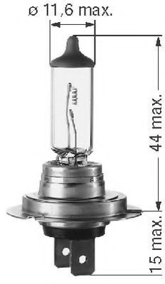 Headlight bulbs BERU BLUELIGHT PX 26 d, 12V, 55W - 112561