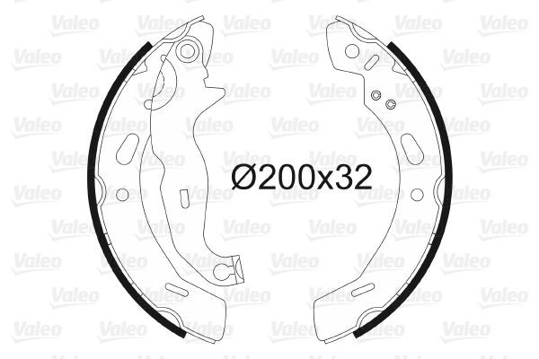 VALEO 564139 Brake Shoe Set FORD experience and price