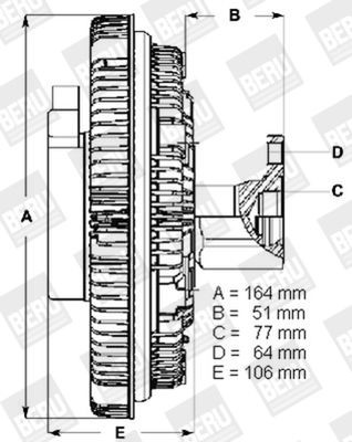 0 720 002 021 BERU Clutch, radiator fan LK021 buy