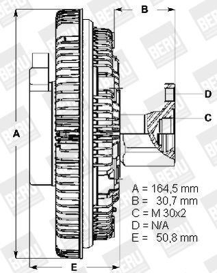 BERU LK096 Kupplung, Kühlerlüfter für MERCEDES-BENZ UNIMOG LKW in Original Qualität