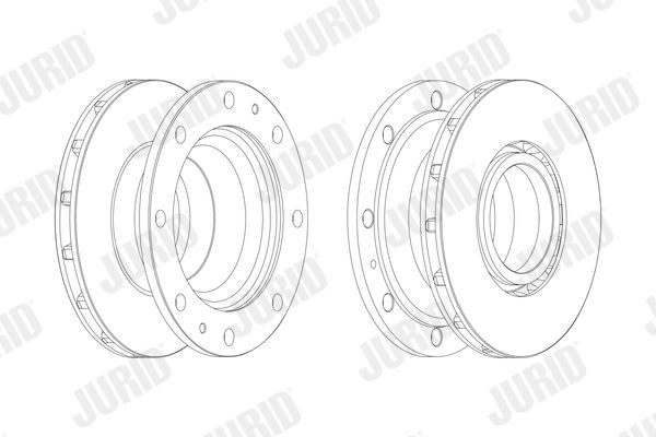 JURID 569209J Bremsscheibe für IVECO EuroCargo I-III LKW in Original Qualität
